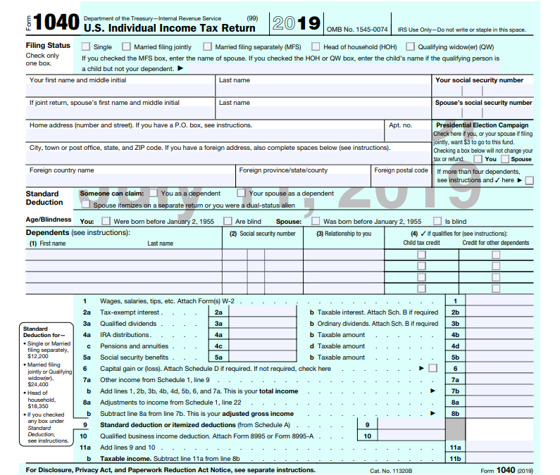 IRS Looks to Update Form 1040
